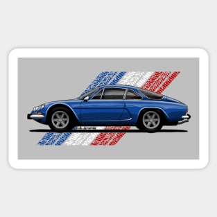 My drawing of the classic sports car Sticker